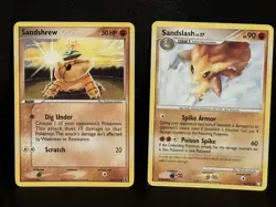 Sandshrew Brock’s Sandshrew Sandslash Fighting Energy Pokemon Cards 1995 2007 - Image 3