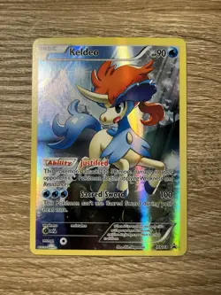 Pokemon Keldeo XY118 Black Star Promo Mythical Collection Full Art Holo Card NM - Image 1