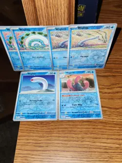 Pokemon Paradox Rift - Wiglett Reverse Holo 51/182, 52/182 & Wugtrio 53/182 TCG - Image 2