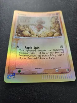 Pokemon EX Sandstorm Baltoy Reverse Holo 32/100 EXC-NEAR MINT - Image 2