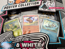 3x Pokemon Black Bolt White Flare Scarlet & Violet Poster Collection Boxes New - Image 5