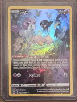 Pokemon Mew GG10/GG70 Crown Zenith Galarian Gallery Ultra Rare Full Art Holo - Image 1