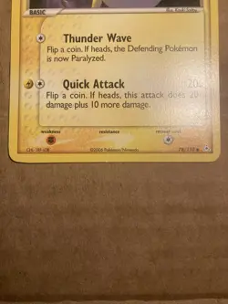 Pikachu Pokemon Card Holon Phantoms 78/110 LP - Image 4