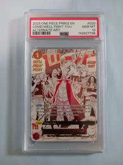 One Piece Card Game TCG PRB02 Come on!! We'll Fight You!! OP09-020 Alt PSA 10 - Image 1