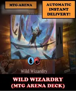 MTGA MTG ARENA CODE CARD WELCOME BOOSTER WILD WIZARDRY DECK HISTORIC EXPLORER - Image 1