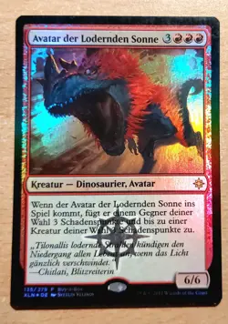 Mtg Magic: FOIL Avatar der Lodernden Sonne / Burning Sun's Avatar, DEUTSCH Dino - Image 2