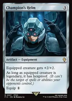 Magic The Gathering MTG CHAMPION'S HELM FINAL FANTASY NM Near Mint - Image 1