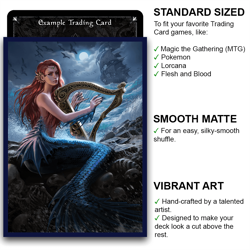Allamorra - Alluring Siren - MTG Size - 100 Smooth Matte Card Sleeves - Image 2