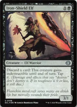 Iron-Shield Elf - FOIL - U Lorwyn Eclipsed 108 - MTG - Image 1