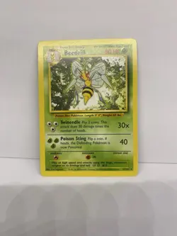 Pokemon Base Set Beedrill 17 NM - pidgeotto 22 MP - computer search 71 MP - Image 2