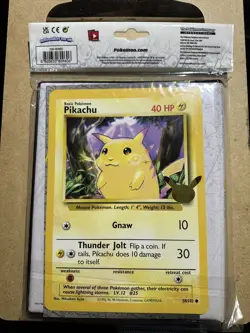 Pokemon TCG 25th Anniversary First Partner Collector’s Binder Pikachu Card Jumbo 820650809606 - Image 2