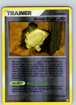 Armor Fossil 116/123 2007 DP Mysterious Treasures Reverse Holo Common - Image 1