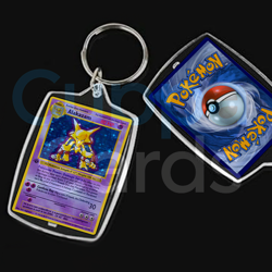 Alakazam, First Edition Stamped Base Set Holo | Mini Pokemon Keychain - Image 1