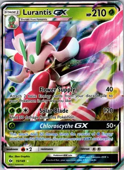 Lurantis GX 15/149 SM Base Set Pokemon TCG MP - Image 1