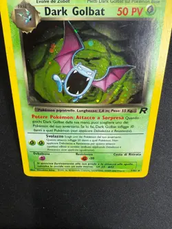 Pokemon Dark Golbat 7/82 Rara Holo Team Rocket Unlimited Wizards ITA Vintage - Image 3
