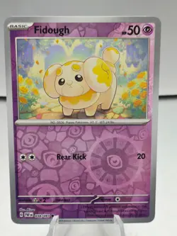 Pokemon Paldean Fates 038/091 Fidough Cosmos/Reverse Holo Costco EXCLUSIVE - Image 1