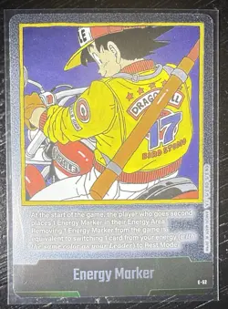 Dragon Ball E-52 Son Goku Silver Energy Marker Booster Card Fusion World - Image 1