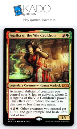 Wilds of Eldraine #199 Agatha of the Vile Cauldron - Image 1