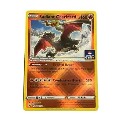 Pokemon TCG Asia Exclusive GYM Stamped Radiant Charizard 020/159. - Near Mint - Image 1