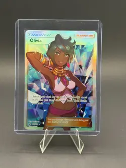 Olivia Pokemon Crimson Invasion 111/111 Ultra Rare Holofoil Near Mint - Image 1