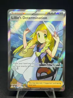 Pokemon TCG Lillie's Determination 169/132 Mega Evolution Holo **NM** - Image 1