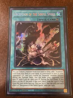 Yugioh! Deception of the Sinful Spoils MP25-EN113 Secret Rare 1st Edition NM - Image 1