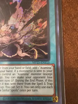 Yugioh! Deception of the Sinful Spoils MP25-EN113 Secret Rare 1st Edition NM - Image 2