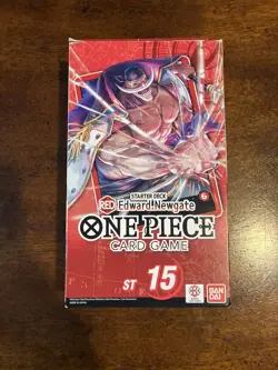 One Piece TCG ST-15 Starter Deck Red Whitebeard (Edward Newgate) (English) - Image 1