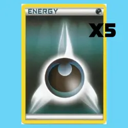 5x Darkness Energy Pokemon Cards - 2013 Black & White Rare Theme Deck Exclusives - Image 1