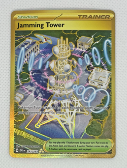 Pokemon TCG Destined Rivals: Jamming Tower Card #243/182 (Gold Secret Rare) - NM - Image 4