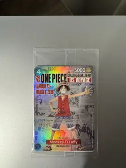 Bandai Namco ONE PIECE CARD GAME US Voyage Monkey D. Luffy Holo Limited Edition - Image 2