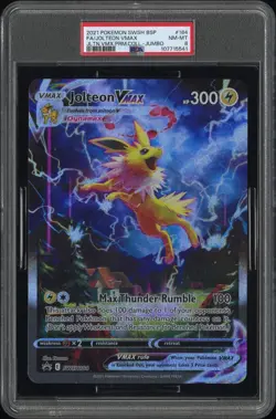 Pokemon Celebrations Collection JUMBO Jolteon Vmax #SWSH184 Promo Card PSA 8 - Image 1