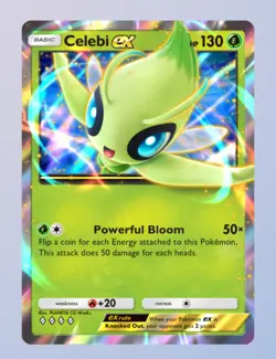 (Digital Card) Celebi EX, Pokemon TCG Pocket, English, Mythical Island set - Image 1