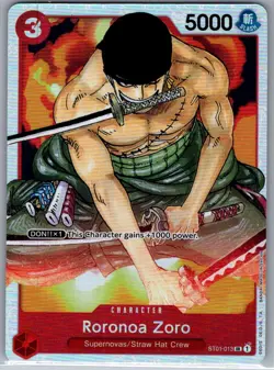 Roronoa Zoro ST01-013 SR Starter Deck 1: Straw Hat Crew - One Piece Card - NM - Image 1