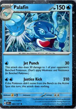 Palafin Cosmos Holo 062/197 Promo MCAP LP-NM Pokemon Card - Image 1