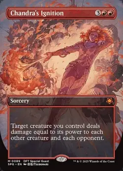 MTG - Chandra’s Ignition - NM Borderless - Aetherdrift Special Guest - SPG 89 - Image 1
