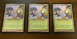 MTG Urza's Legacy Land Uncommon Treetop Village x3 Unplayed - NM Cond - Image 1