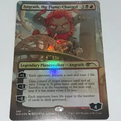MTG FOIL Angrath, The Flame-Chained - Mythic Chibi Planeswalker - Image 1