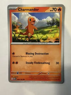 Charmander - SV: Scarlet & Violet 151 004/165 NM English Pokemon Card - Image 1