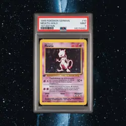 1999 Pokemon German Mewtwo 1st Edition #10 PSA MINT 9 RARE Mewtu - Image 1
