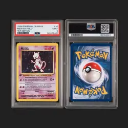 1999 Pokemon German Mewtwo 1st Edition #10 PSA MINT 9 RARE Mewtu - Image 4