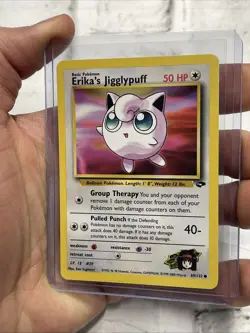 Erika's Jigglypuff 69/132 Unlimited Pokemon Gym Challenge Common Vintage NM/MT - Image 2