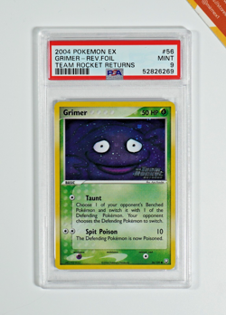 Pokemon PSA 9 Grimer #56 Rev Foil EX Team Rocket Returns 2004 English - Image 1