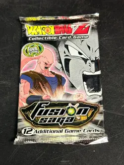 1x DBZ CCG FUSION SAGA BOOSTER PACK SCORE SEALED VINTAGE 2003 AUTHENTIC UNOPENED - Image 1