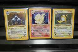 Pokemon Base Set 3 Card Lot Holo Magneton, Ninetales, Raichu NM/LP (w/video) - Image 1