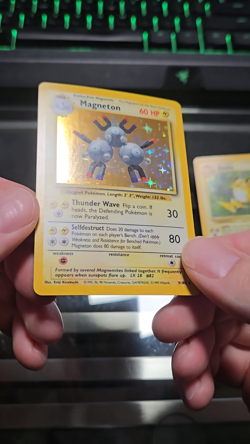 Pokemon Base Set 3 Card Lot Holo Magneton, Ninetales, Raichu NM/LP (w/video) - Image 2