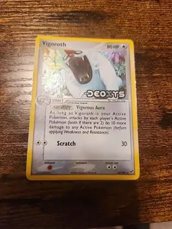 2005 Pokemon Card - Vigoroth Stamped Deoxys 50/107 Reverse Holo Grade Ready 🔥🔥 - Image 1