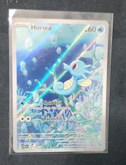 Horsea ILLUSTRATION RARE HOLO 067/064 Pokemon TCG Card SFA Near Mint NM - Image 1