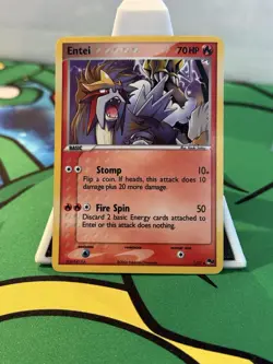 Pokemon TCG Entei POP Series 2 001/017 Holo Rare Card 2006 - Image 1
