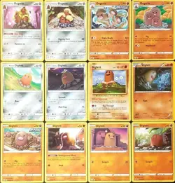 (12x) DUGTRIO DIGLETT Pokemon Cards Collection Set Deck Building GROUND MOLE - Image 1